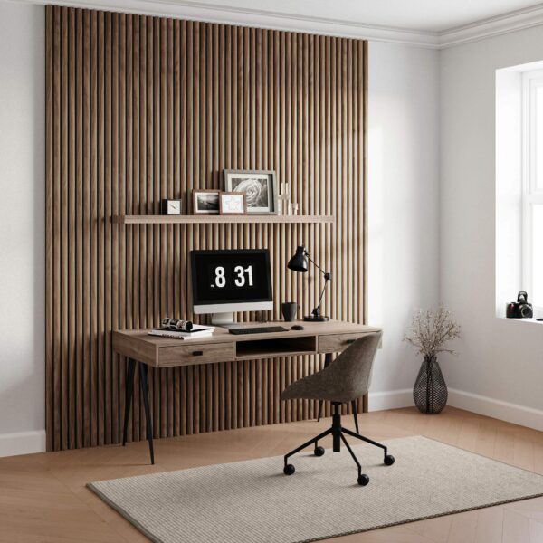 Trepanel Design Autumn Brown Curve Acoustic Wood Wall Panels