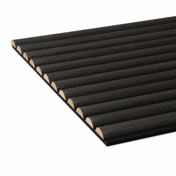 Trepanel Design Noir Black Curve Acoustic Wood Wall Panels - Image 3