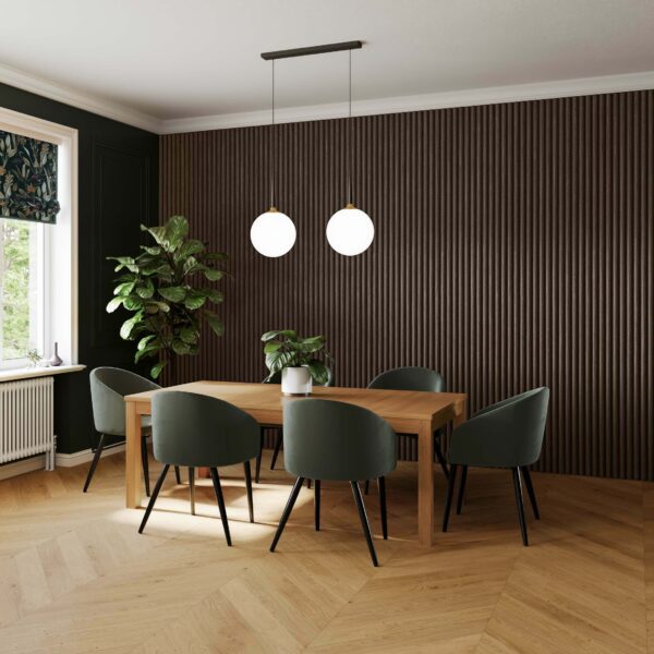 Trepanel Design Walnut Brown Curve Acoustic Wood Wall Panels - Image 3