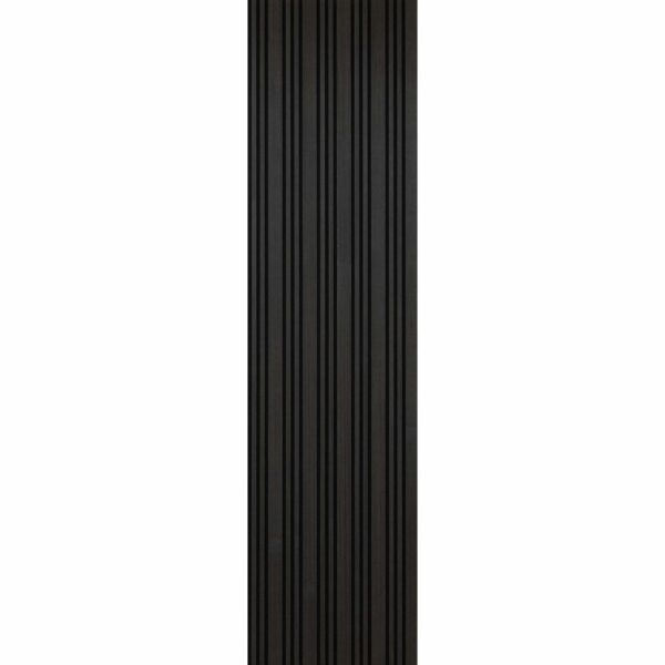 Trepanel Design Noir Black Multi-Width Acoustic Wood Wall Panels - Image 2