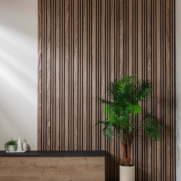 Trepanel Design Autumn Brown Multi-Width Acoustic Wood Wall Panels - Image 6