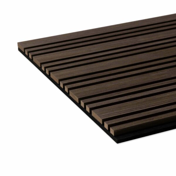 Trepanel Design Walnut Brown Multi-Width Acoustic Wood Wall Panels - Image 3