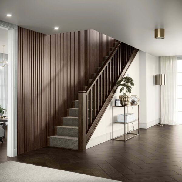 Trepanel XL 3m Walnut Brown Wide Acoustic Wood Slat Panels