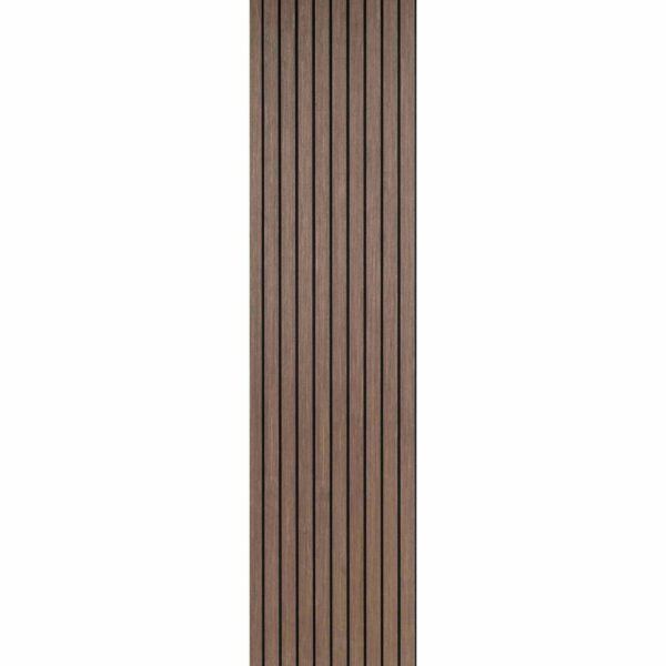 Trepanel XL 3m Walnut Brown Wide Acoustic Wood Slat Panels - Image 2