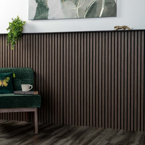 Trepanel Walnut Brown Acoustic Half Wood Wall Panels - Image 7