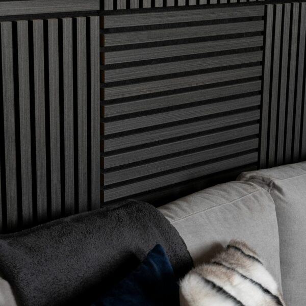 Trepanel Noir Black Square Acoustic Wood Wall Panels - Image 5