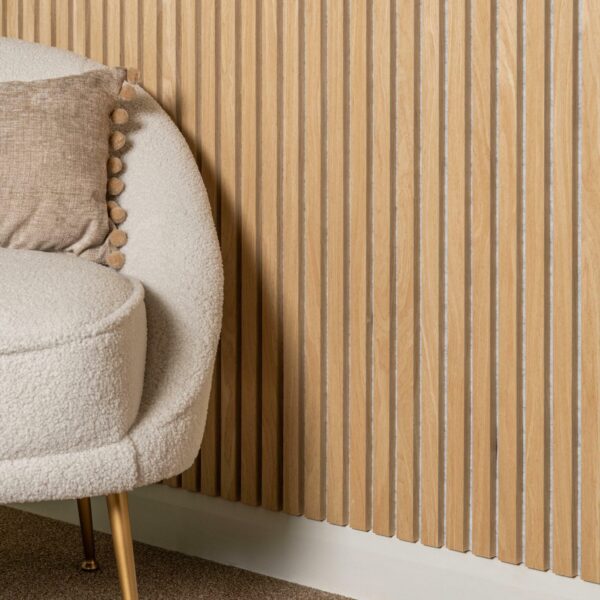 Trepanel Oak on Grey Felt Acoustic Wood Wall Panels - Image 10