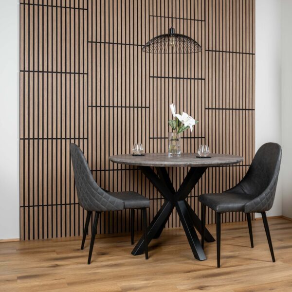 Trepanel Smoked Oak Square Acoustic Wood Wall Panels