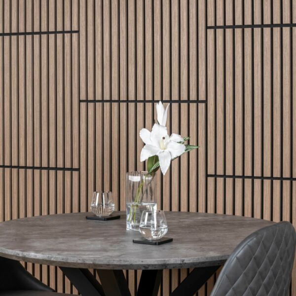 Trepanel Smoked Oak Square Acoustic Wood Wall Panels - Image 11