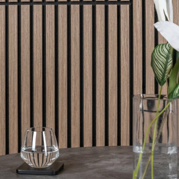 Trepanel Smoked Oak Square Acoustic Wood Wall Panels - Image 7