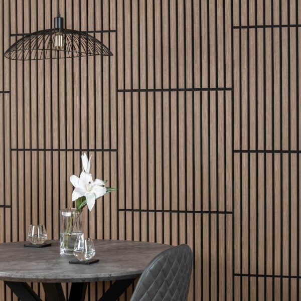 Trepanel Smoked Oak Square Acoustic Wood Wall Panels - Image 9