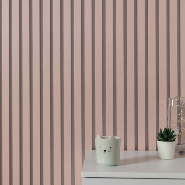 Trepanel Design Pastel Pink on White Felt Acoustic Wall Panels - Image 6