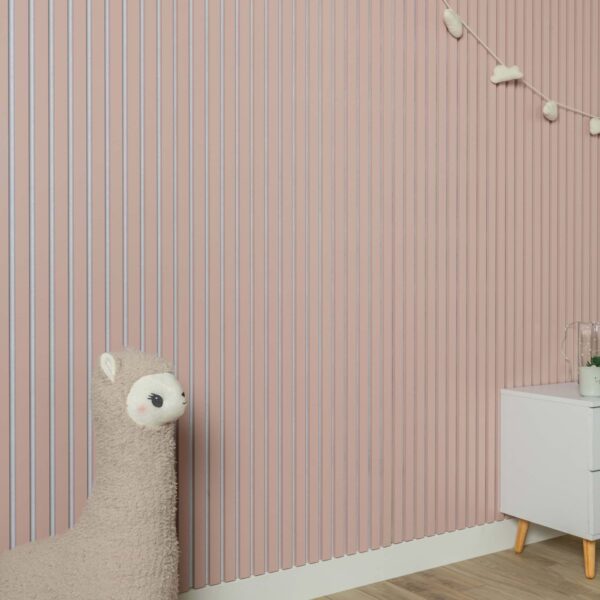 Trepanel Design Pastel Pink on White Felt Acoustic Wall Panels - Image 5