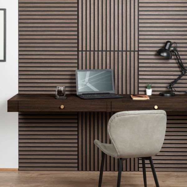 Trepanel Walnut Brown Square Acoustic Wood Wall Panels - Image 10