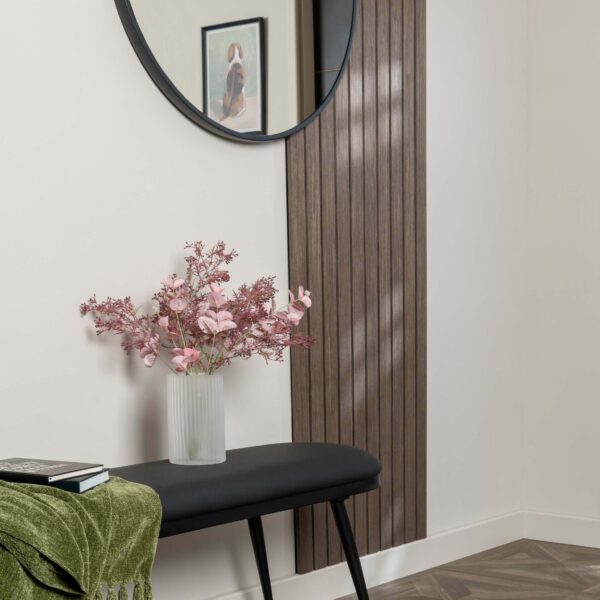 Trepanel Walnut Brown Wide Slat Acoustic Wood Wall Panels - Image 5