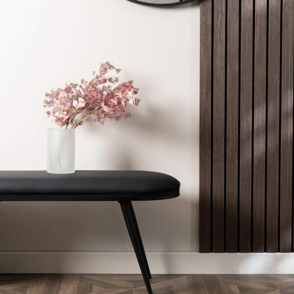 Trepanel Walnut Brown Wide Slat Acoustic Wood Wall Panels - Image 4