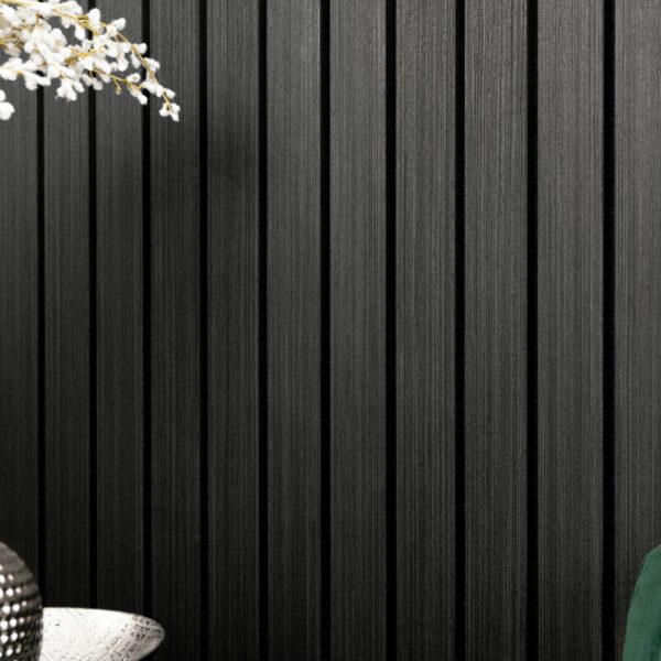 Trepanel Noir Black Wide Slat Acoustic Wood Wall Panels - Image 5