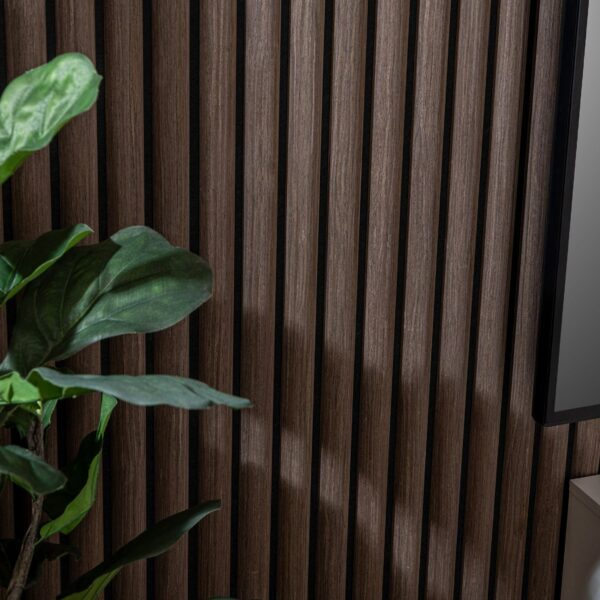 Trepanel Design Walnut Brown Curve Acoustic Wood Wall Panels