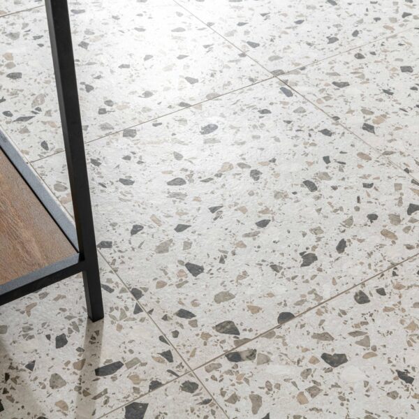 Flecks Matt Grey Terrazzo Effect Wall and Floor Tiles - Image 12