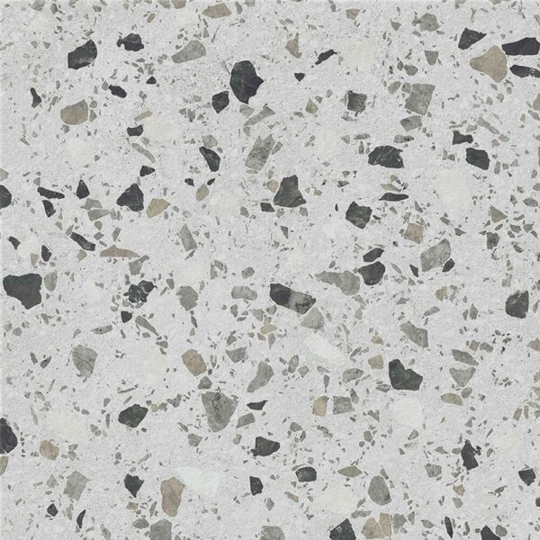 Flecks Matt Grey Terrazzo Effect Wall and Floor Tiles - Image 2