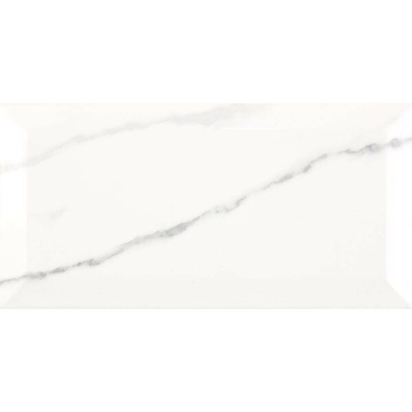 Vena Biana Bevelled Gloss Marble Effect Metro Tiles - Image 2