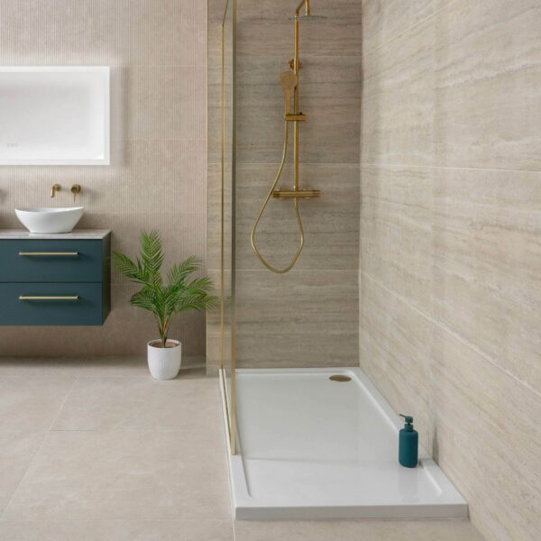 Vesta Beige Matt Travertine Effect Wall and Floor Tiles - Image 6