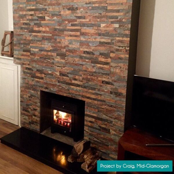 Vesuvius Dark Rustic Split Face Effect Tiles - Image 6