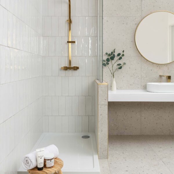 Rustic Gloss White Metro Tiles - Image 4