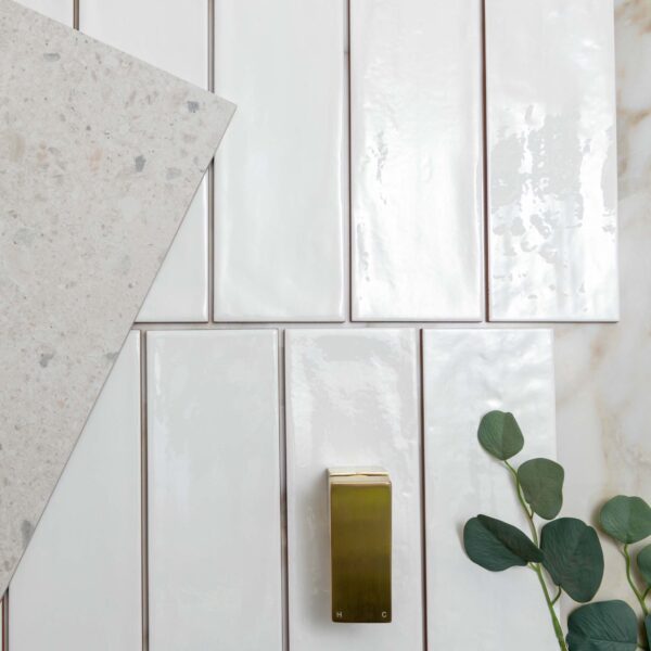 Rustic Gloss White Metro Tiles - Image 9