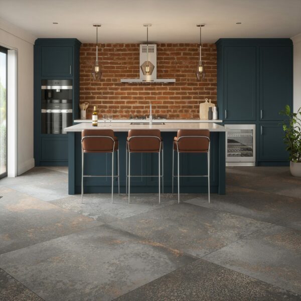 Yuri? Graphite Grey 90% Recycled Stone Effect XL Tiles - Image 4