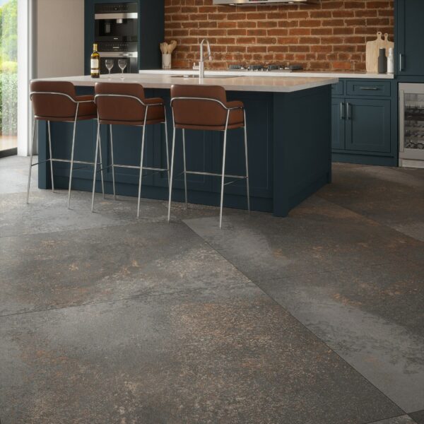 Yuri? Graphite Grey 90% Recycled Stone Effect XL Tiles