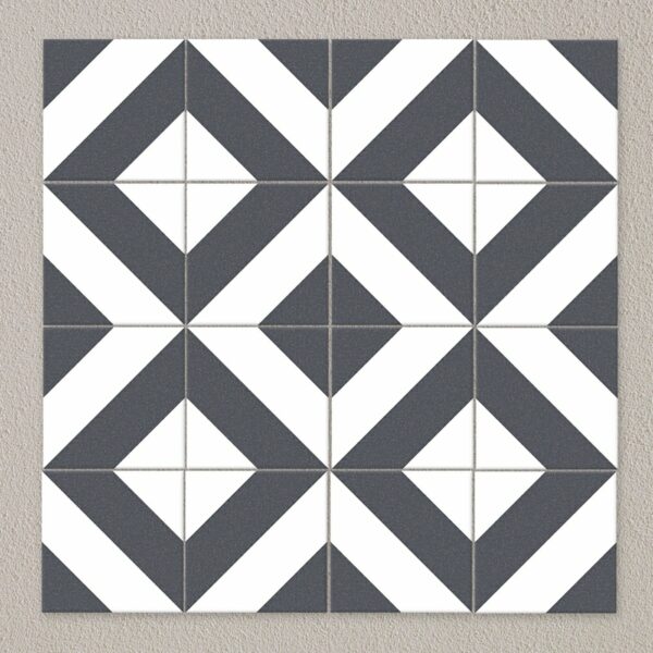 Zebra Black and White Patterned Matt Striped 223x223 Tiles - Image 12