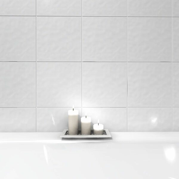 Devine Bumpy Gloss White Wall Tiles