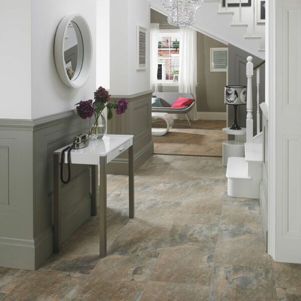 Lockstone Brown Matt Slate Effect Wall And Floor Tiles