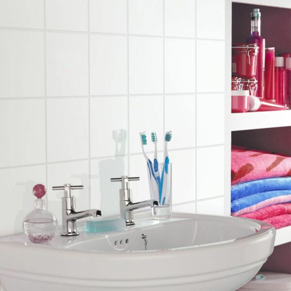 Marvel Gloss White Wall Tiles - Image 3