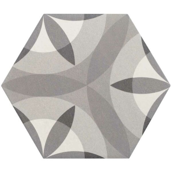 Myth Decor Hexagon Grey and White Matt Wall and Floor Tiles - Image 15