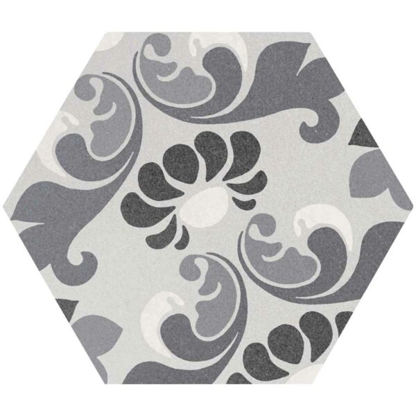 Myth Decor Hexagon Grey and White Matt Wall and Floor Tiles - Image 12