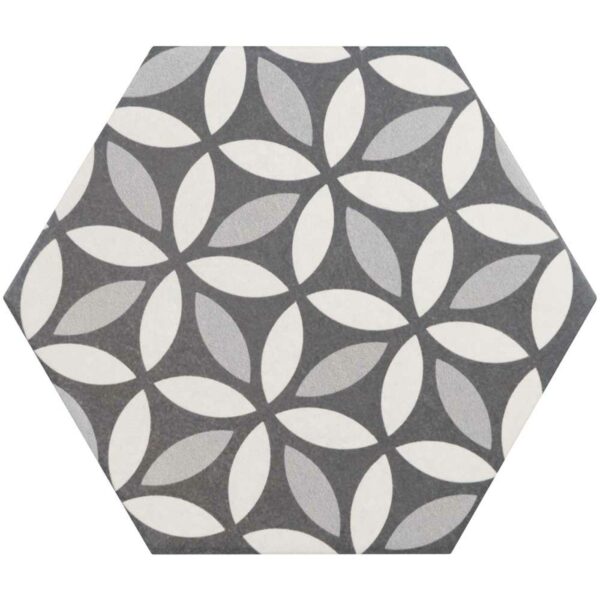 Myth Decor Hexagon Grey and White Matt Wall and Floor Tiles - Image 11